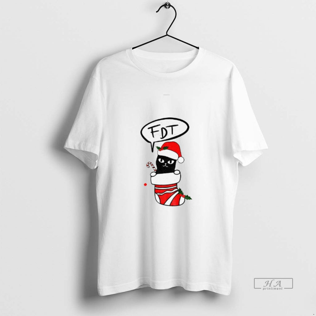 Official Fdt No Kings Black Cat Anti Trump Christmas