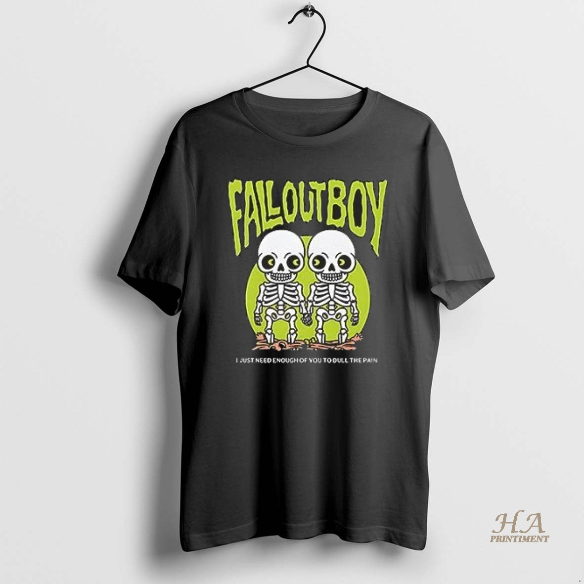 Official Fall Out Boy Twin Skeleton Cartoon