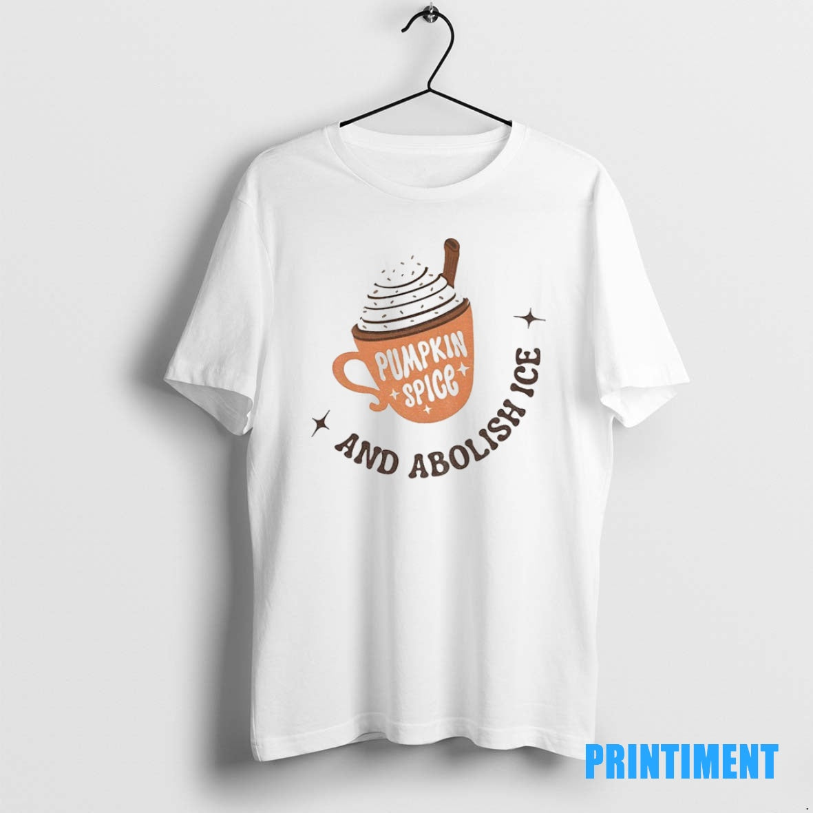 Official Fall Pumpkin Spice Abolish Ice Anti Fascism Anti Ice Tee Sweater