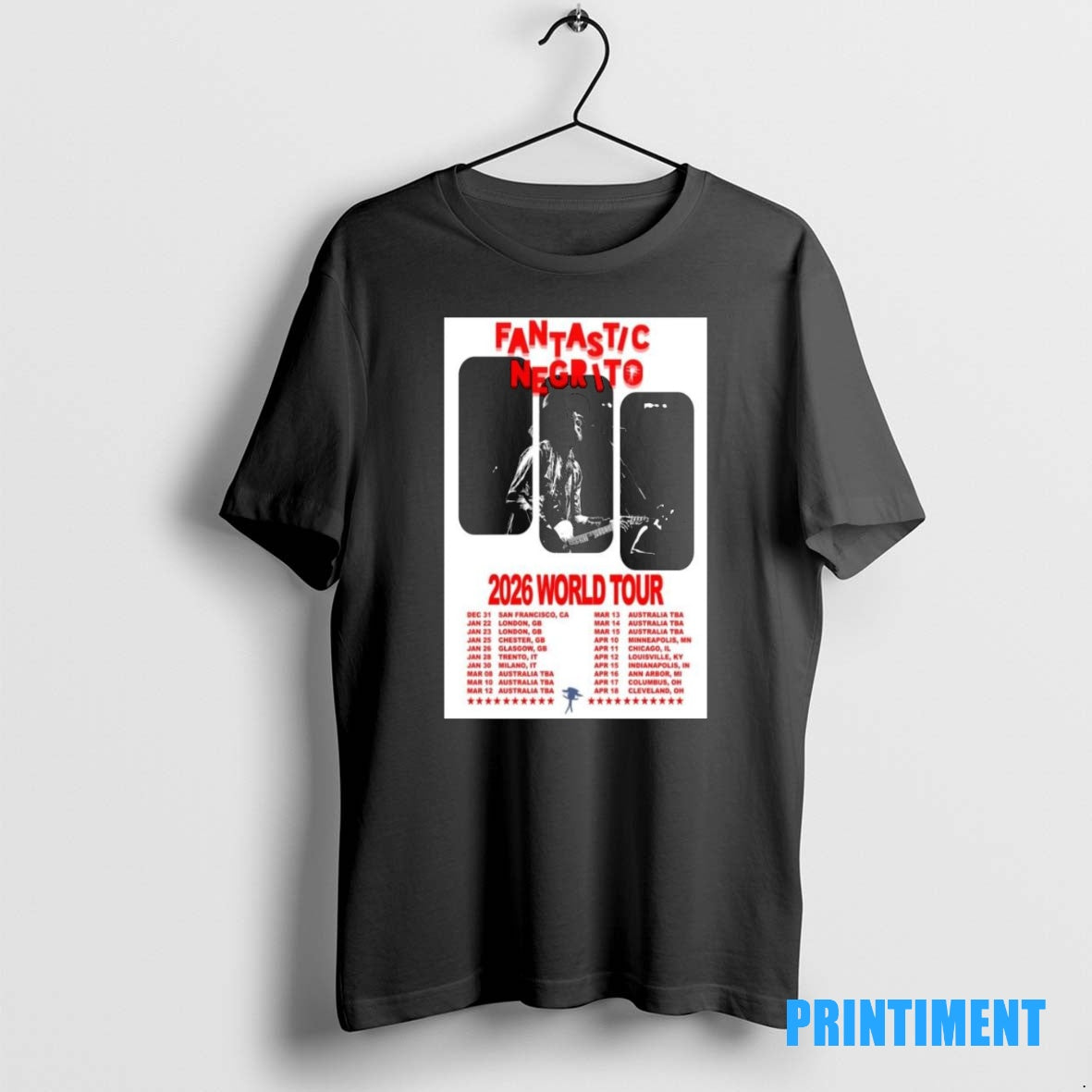 Official Fantastic Negrito 2026 World Tour Tee Sweater