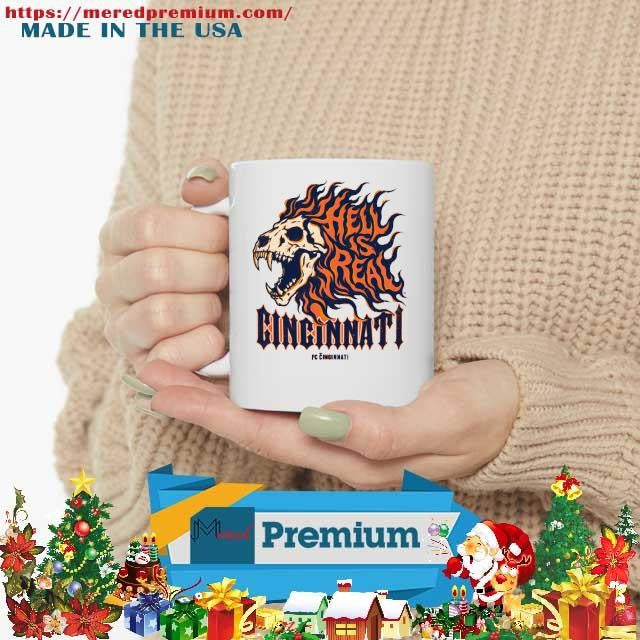 Fc Cincinnati Lion Skull Hell Is Real Flames T-Shirt