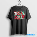 Official Festive Holly Jolly Christmas Faux Yarn Tee Sweater