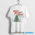 Official Festive December Tidings Christmas Tree And Fireplace Tee Sweater