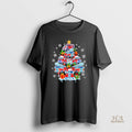 Official Fire Truck Santa Christmas Tree Joyful Firefighter Driver Boys Family Black