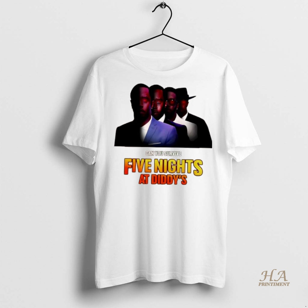 Official Five Nights At Diddys Vintage Can You Survive Graphic Shirt