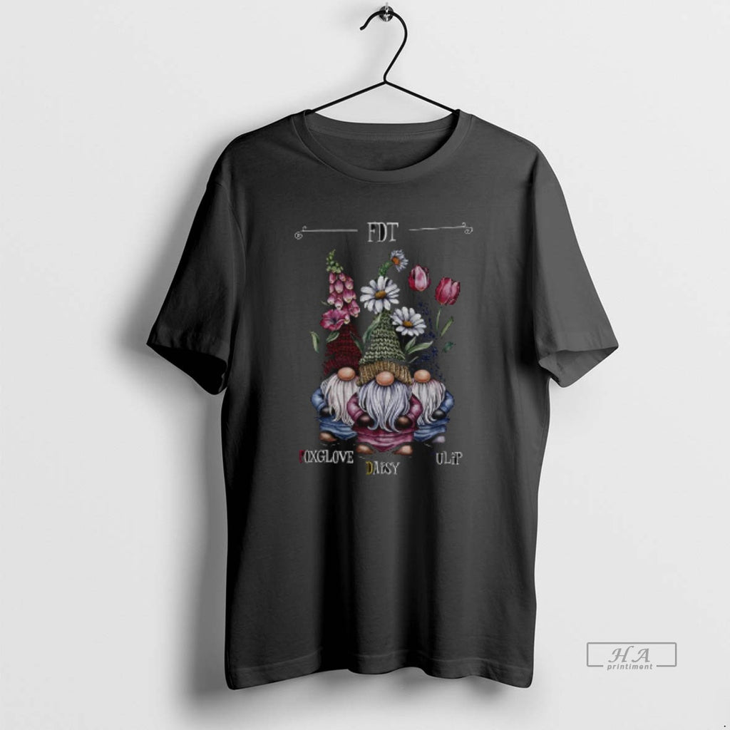 Official Flower Gnome Fdt Foxglove Daisy Tulip Anti Maga