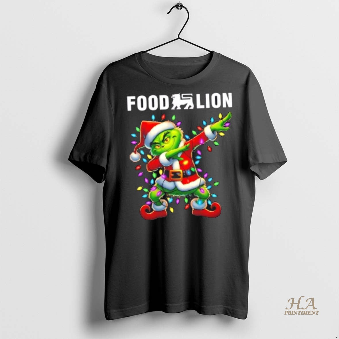 Official Food Lion X Grinch Dabbing Merry Christmas Shirt