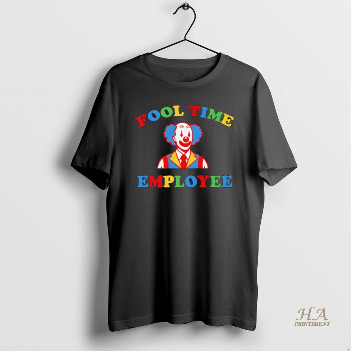 Official Fool Time Employee Clown Black Ornaments