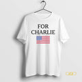 Official For Charlie Kirk Usa Flag White