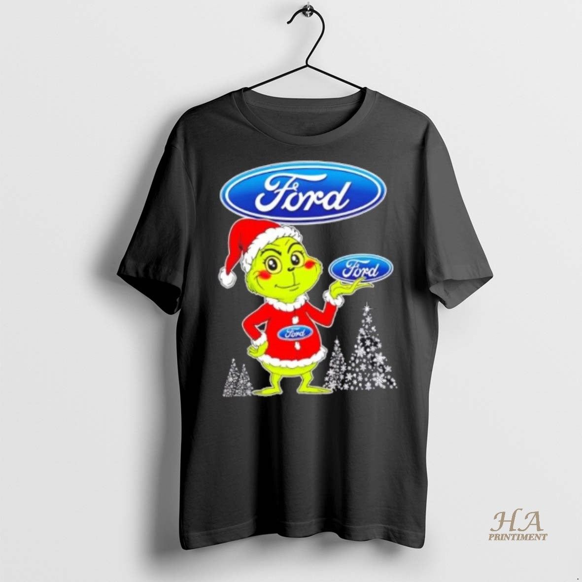 Official Ford And Grinchmas Christmas Tree Shirt