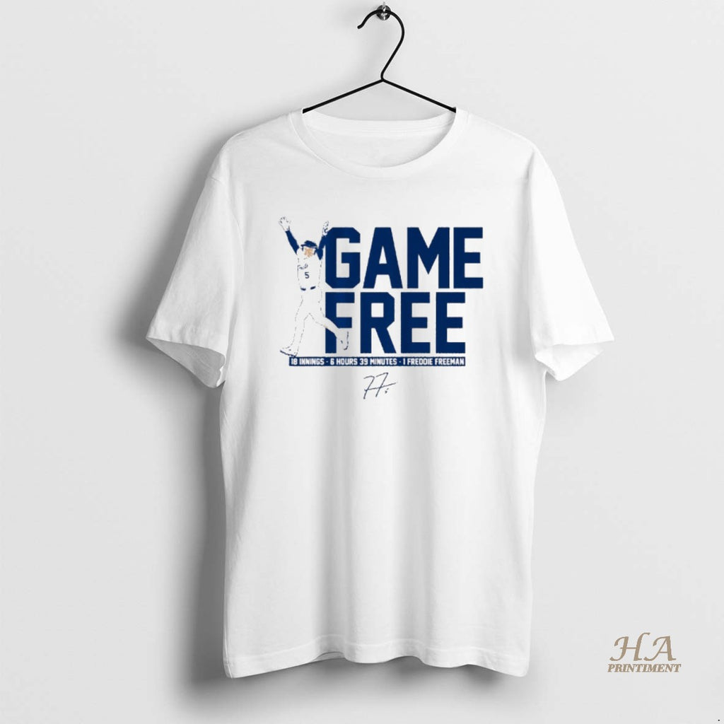 Official Freddie Freeman Game Free Signature