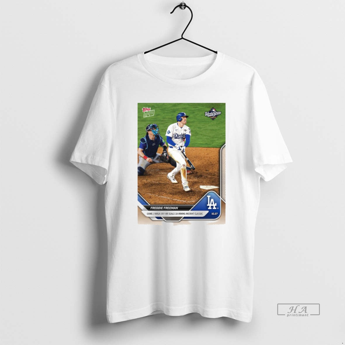 Official Freddie Freeman Los Angeles Dodgers 2025 Mlb Topps Game 3 Walk Off Hr Seals