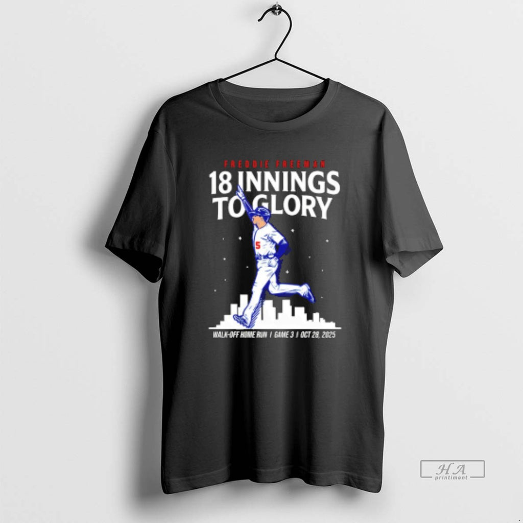 Official Freddie Freeman Los Angeles Dodgers Baseball Mlb Walk Off Home Run 18 Innings World