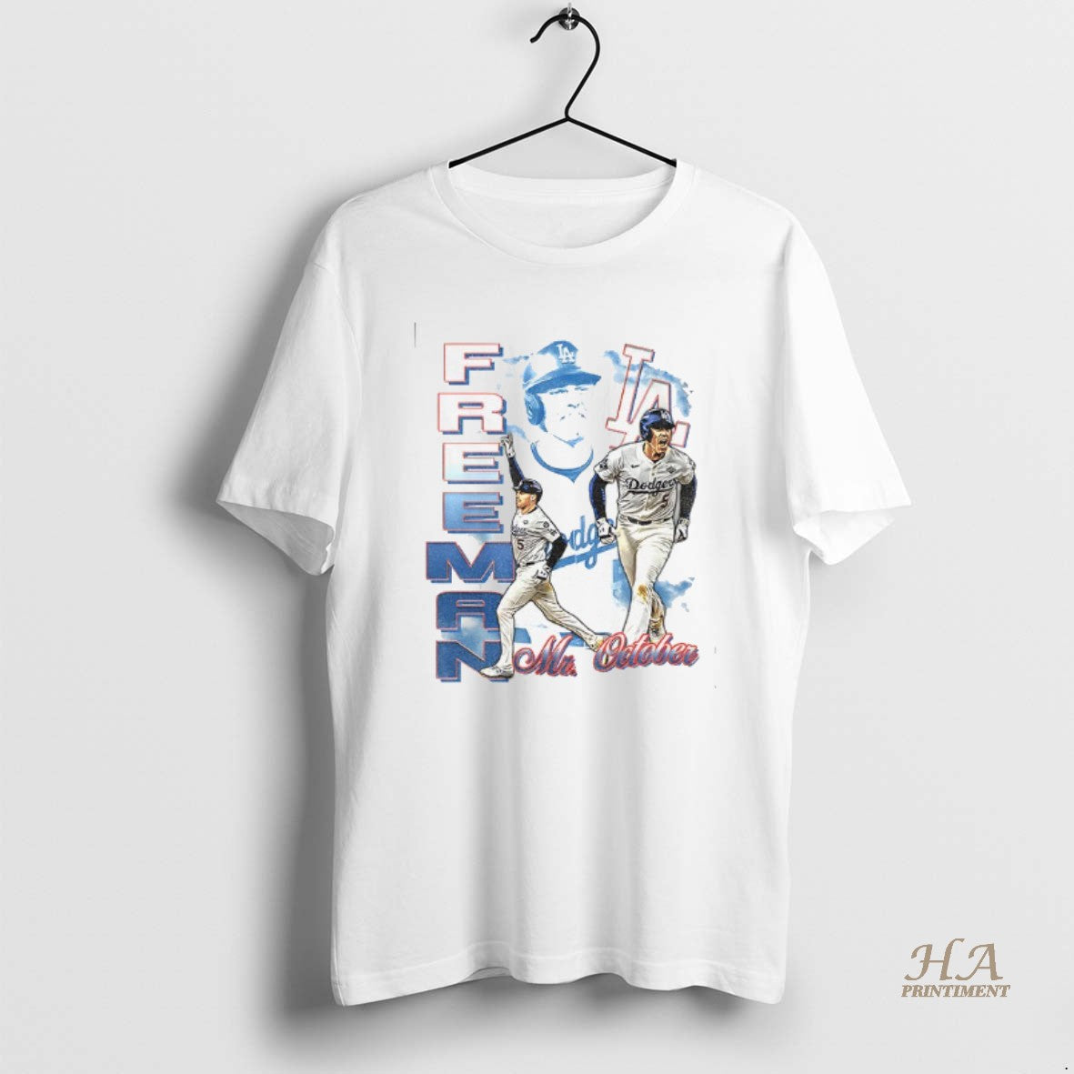 Official Freddie Freeman Mr October Los Angeles Dodgers Mlb Baseball Graphic Vintage