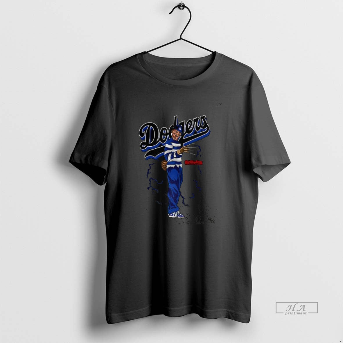 Official Freddy Krueger A Nightmare On Elm Street X Los Angeles Dodgers Mlb Halloween