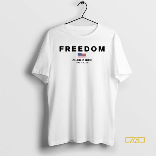 Official Freedom Charlie Kirk 1993 2025 White