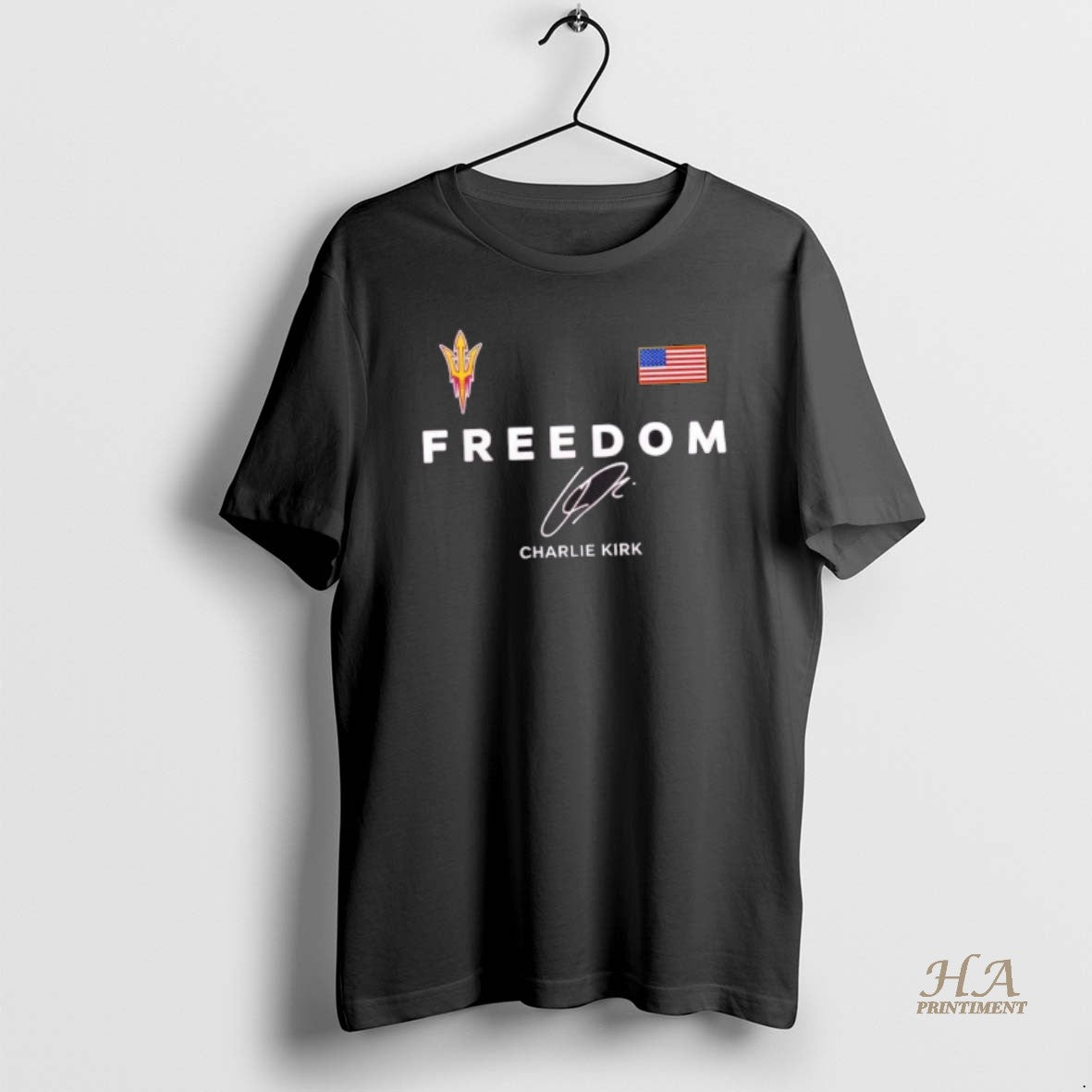 Official Freedom Charlie Kirk X Arizona State Sun Devils Its All About Jesus 2 Sided