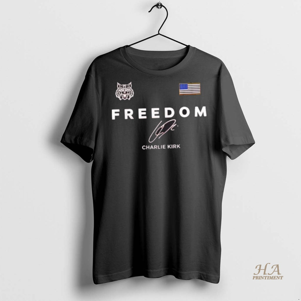 Official Freedom Charlie Kirk X Arizona Wildcats Its All About Jesus 2 Sided Shirt