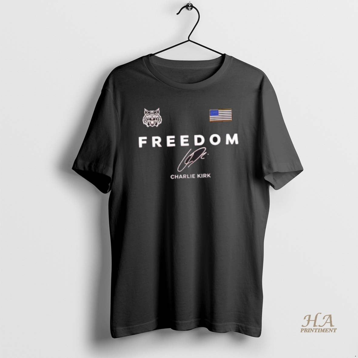 Official Freedom Charlie Kirk X Arizona Wildcats Its All About Jesus 2 Sided