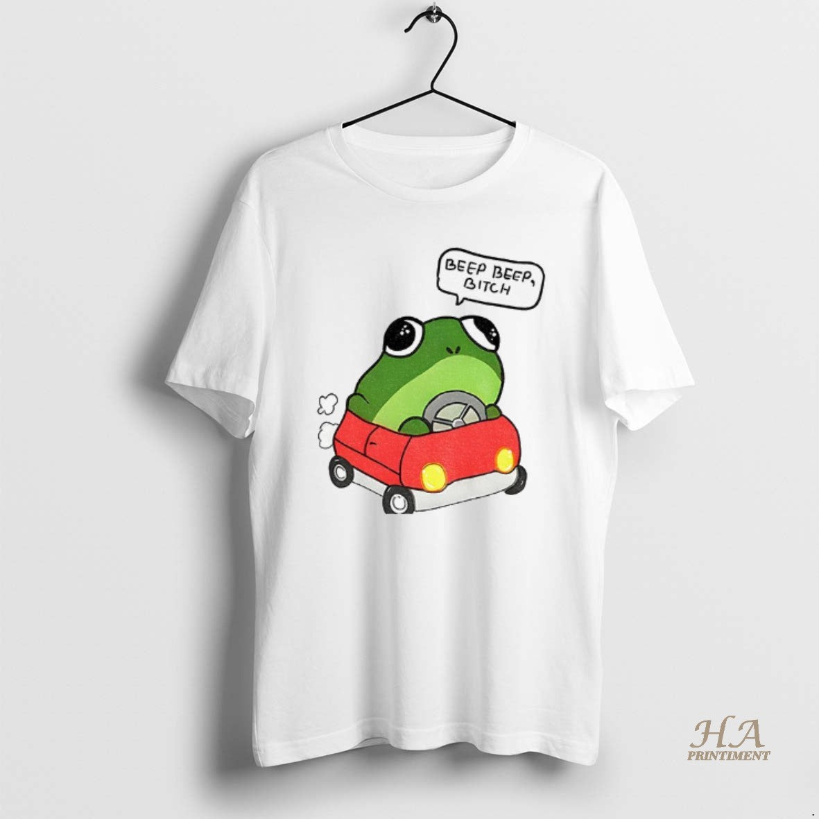 Official Frog Driving Beep Beep Bitch Meme