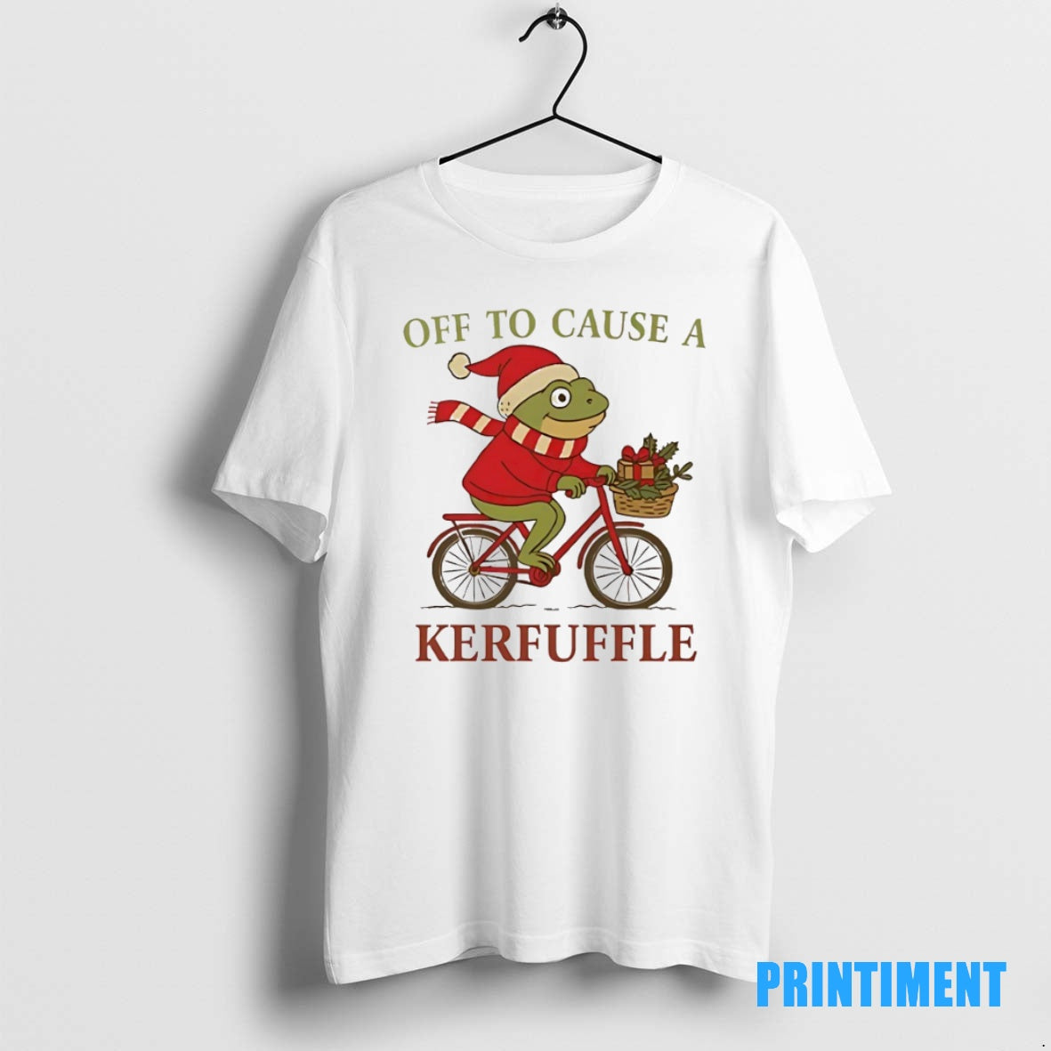 Official Frog Off To Cause A Kerfuffle Christmas Tee Sweater