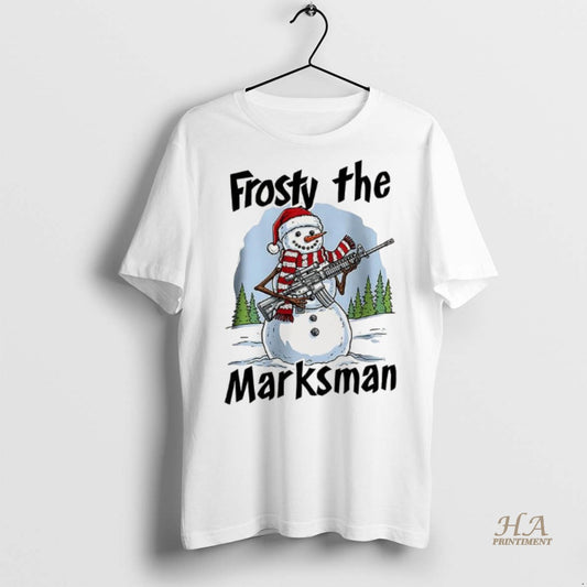 Official Frosty The Marksman Snowman Christmas Shirt