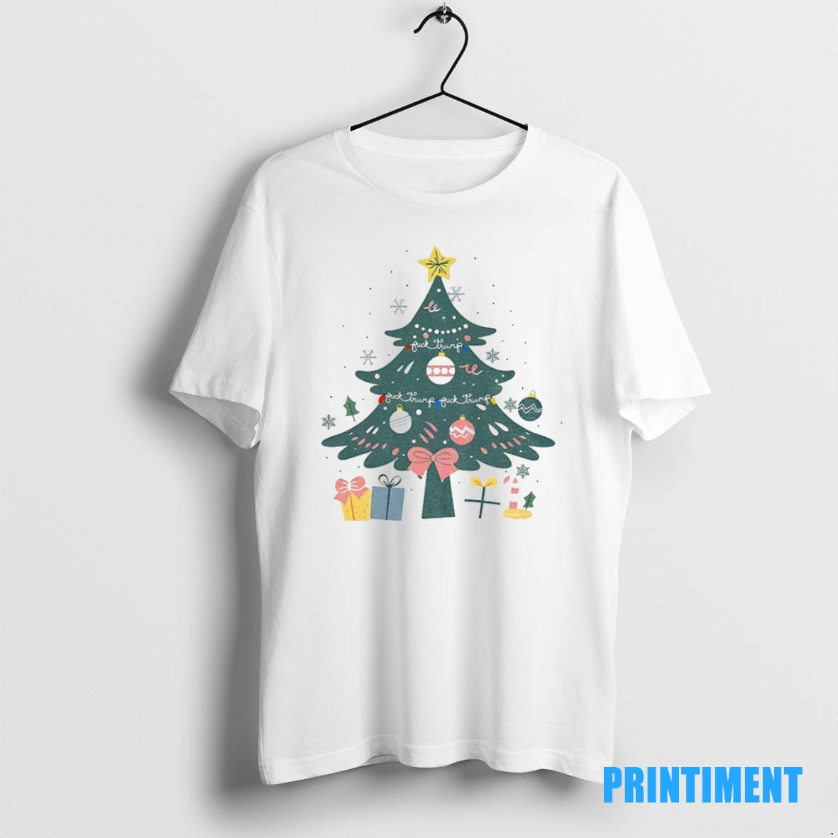 Official Fuck Trump Subtle Fdt Anti Trump Holiday Political Tee Sweater