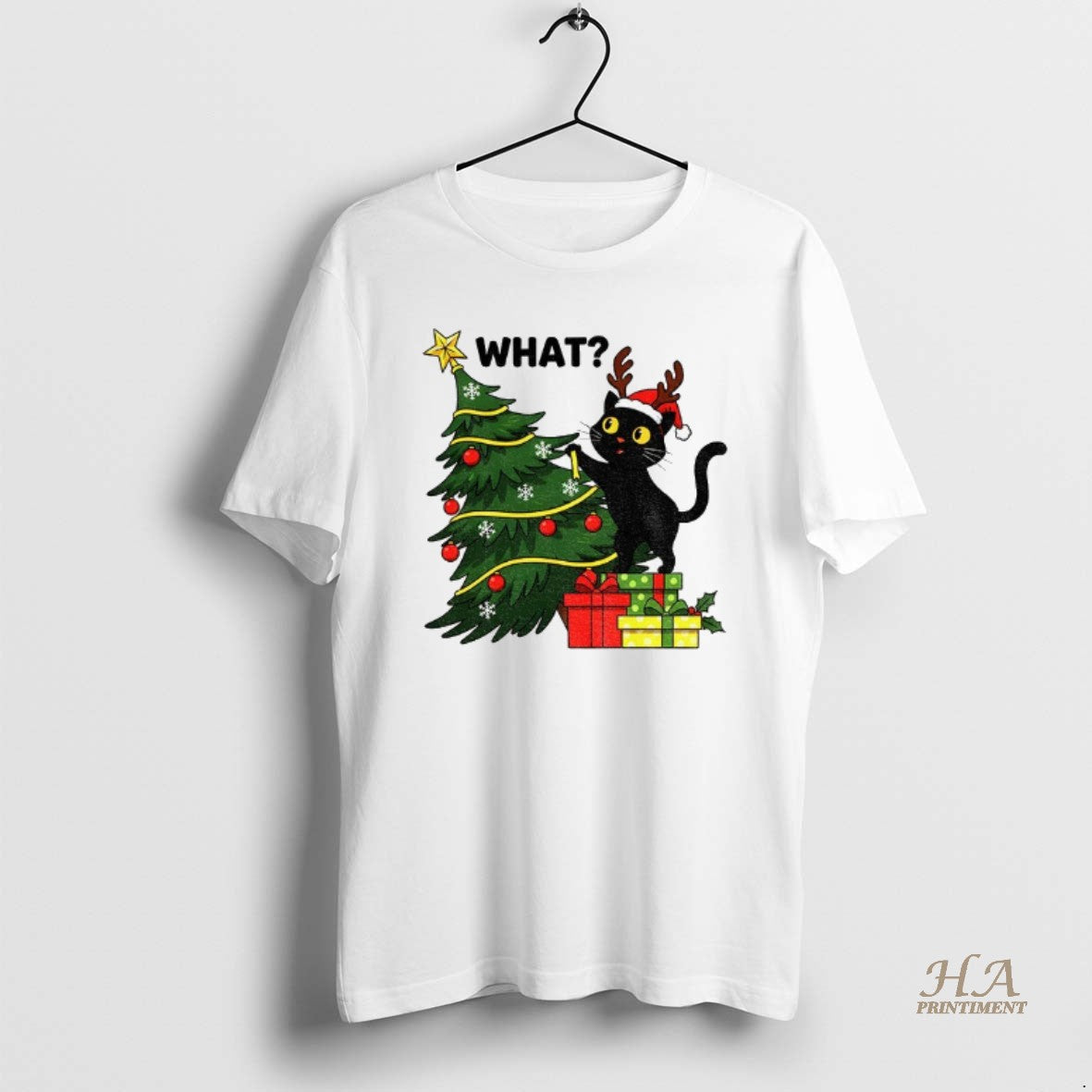 Official Funny Cat Christmas What Christmas Tree Knocked Over