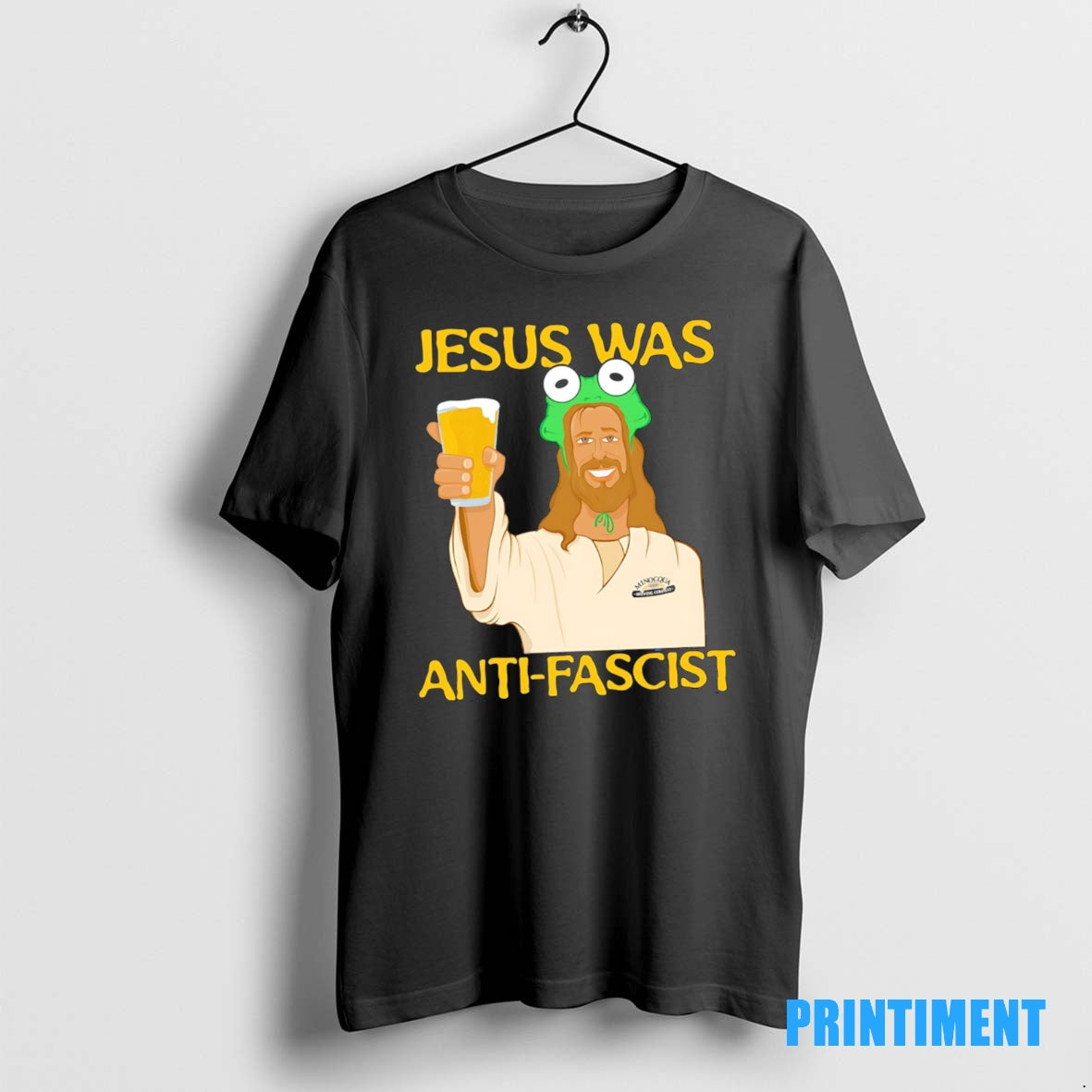 Official Funny Jesus Was Anti Fascist Meme Tee Sweater