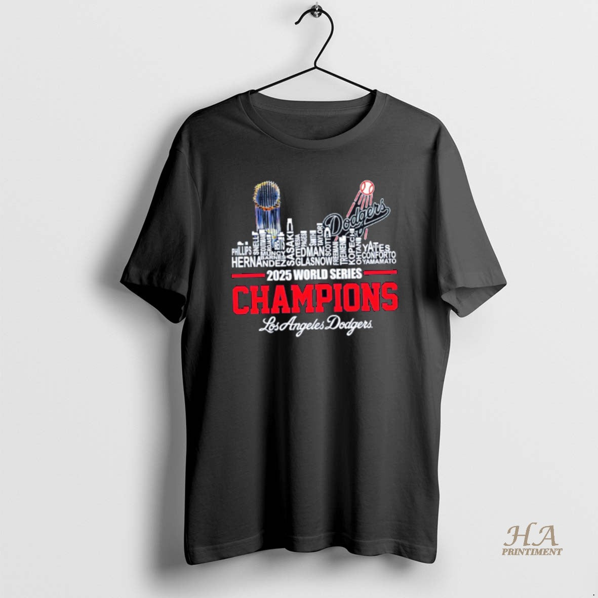 Official Funny Los Angeles Dodgers 2025 World Series Champs Skyline