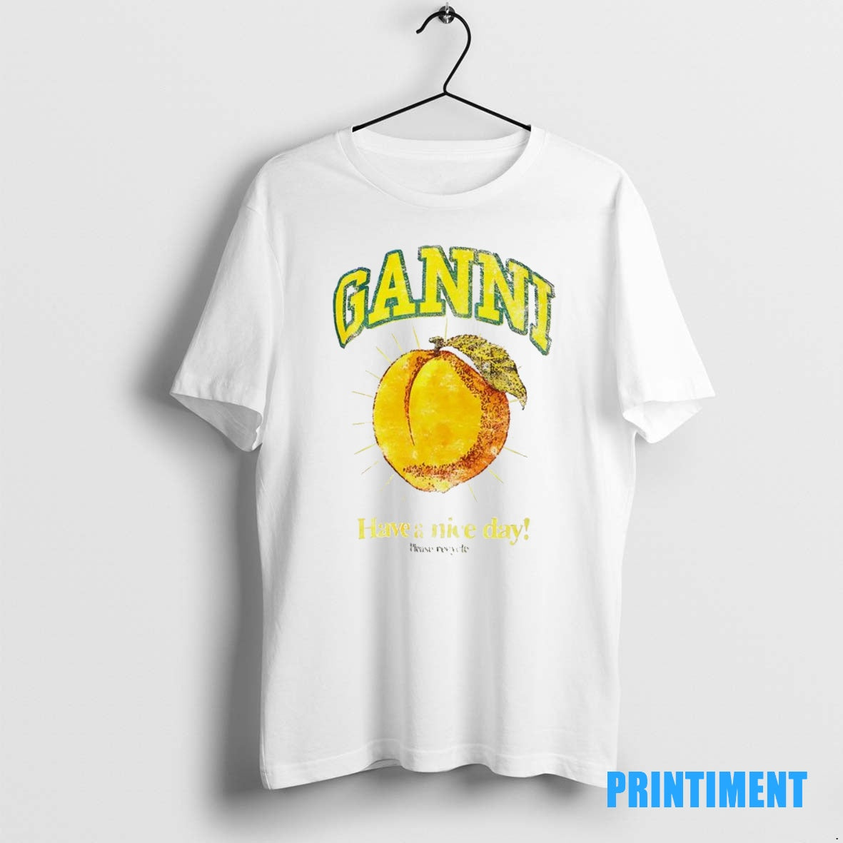 Official Ganni Have A Nice Day Tee Sweater