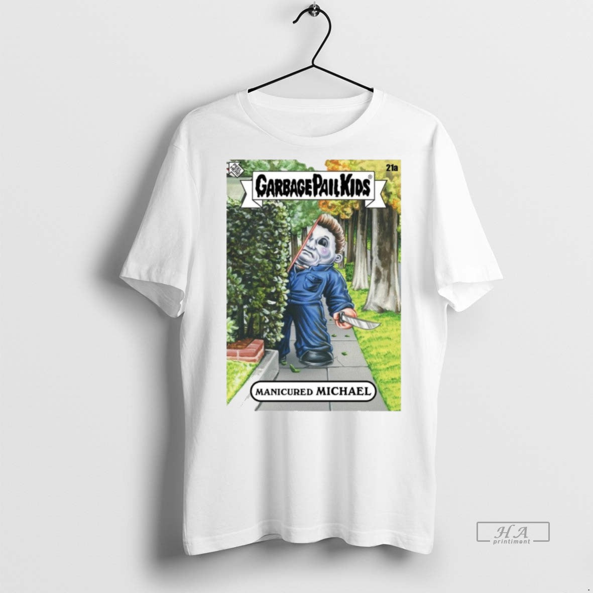 Official Garbage Pail Kids Manicured Michael Michael Myers Halloween 2025 Card Shirt