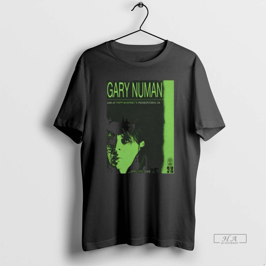 Official Gary Numan Apr 4 2026 Pappy Harriets In Pioneertown Ca Long Sleve