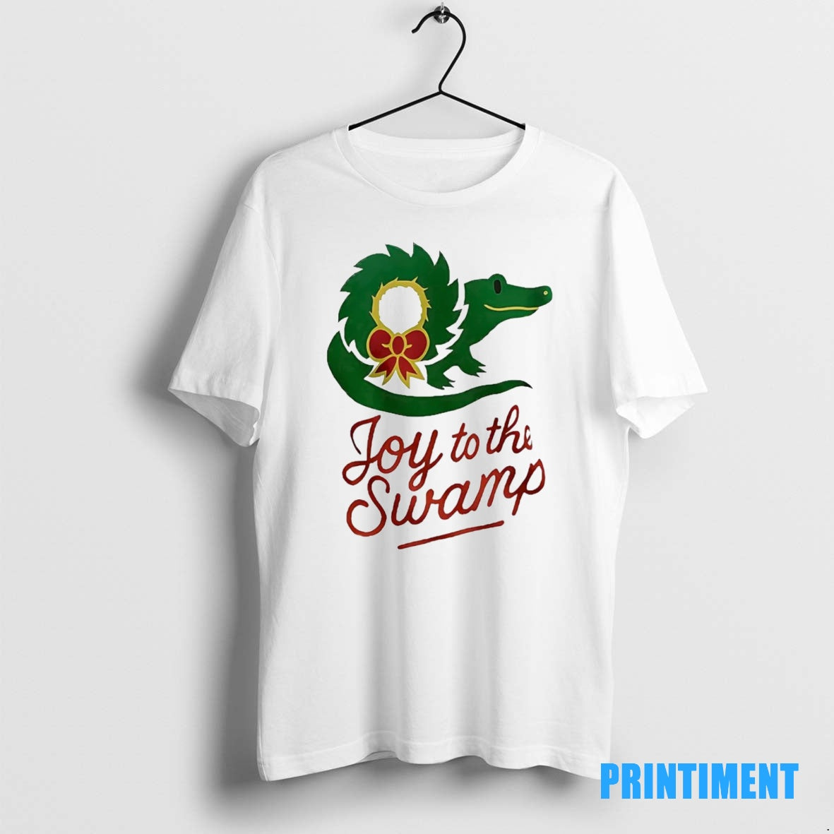 Official Gator Wreath Joy To The Swamp Christmas Tee Sweater