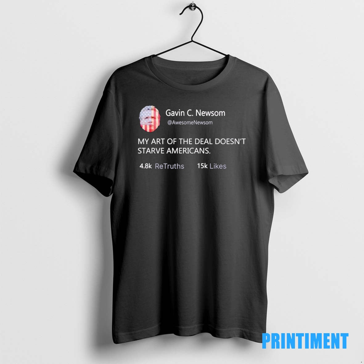 Official Gavin Newsom Tweet My Art Of The Deal Doesnt Starve Americans Tee Sweater