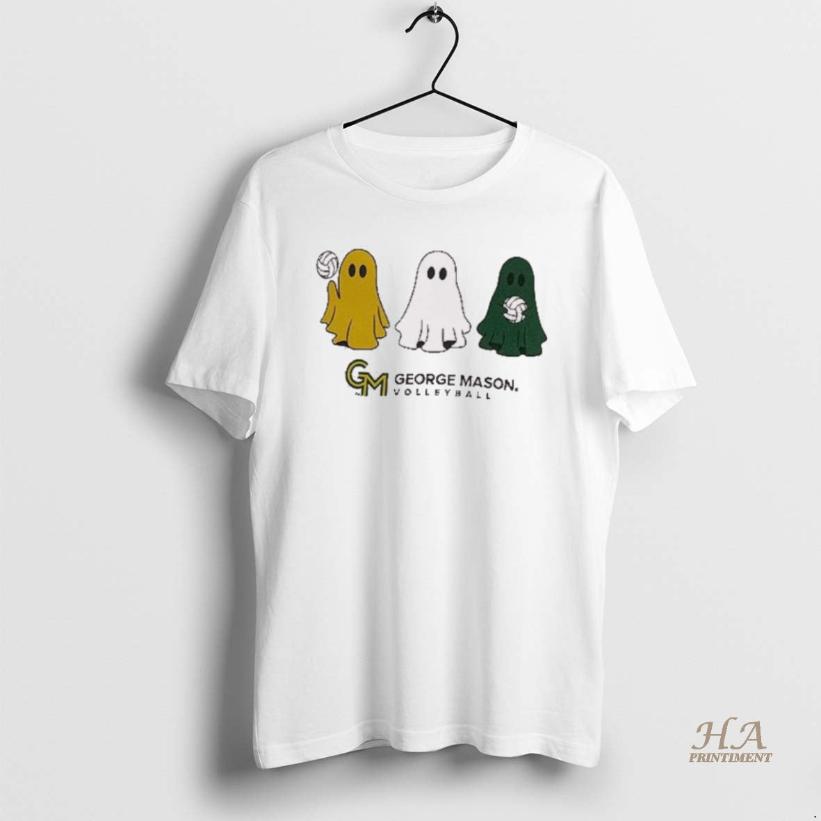 Official George Mason Athletics Ghost Volleyball Mascot Halloween 2025