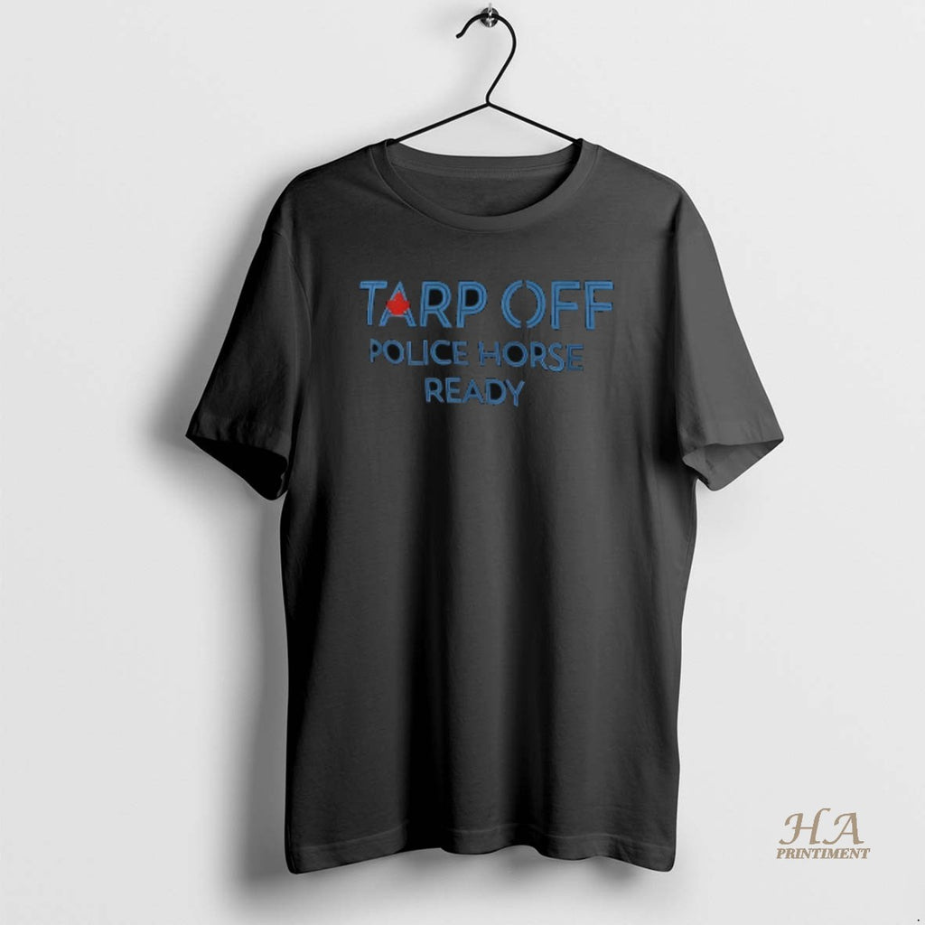 Official George Springer Tarp Off Police Horse Ready Blue Jays