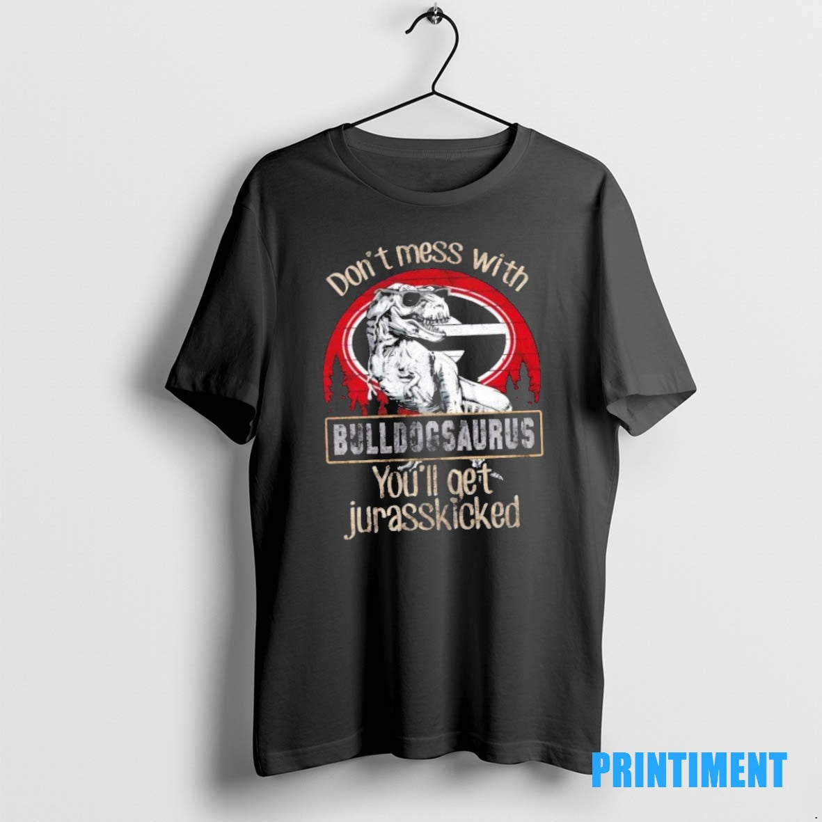 Official Georgia Bulldogs Dont Mess With Bulldogsaurus Youll Get Jurasskicked Tee Sweater