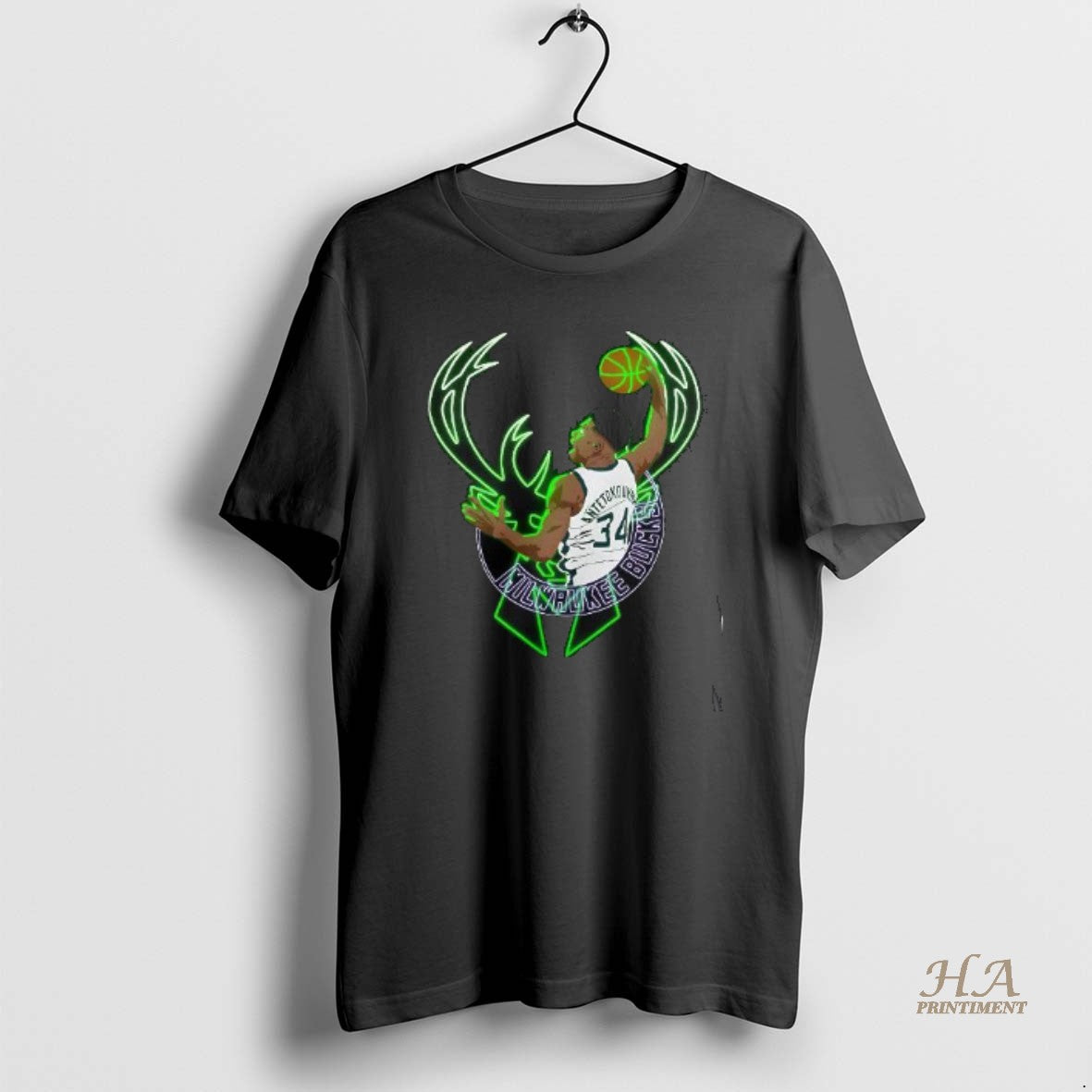Official Giannis Antetokounmpo Milwaukee Bucks Basketball Dunk