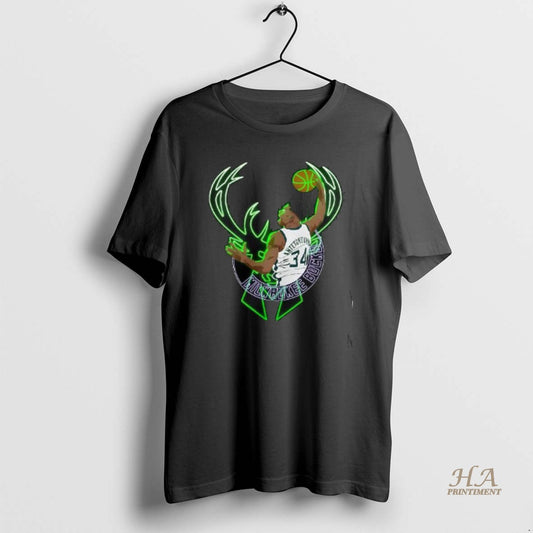 Official Giannis Antetokounmpo Milwaukee Bucks Basketball Dunk