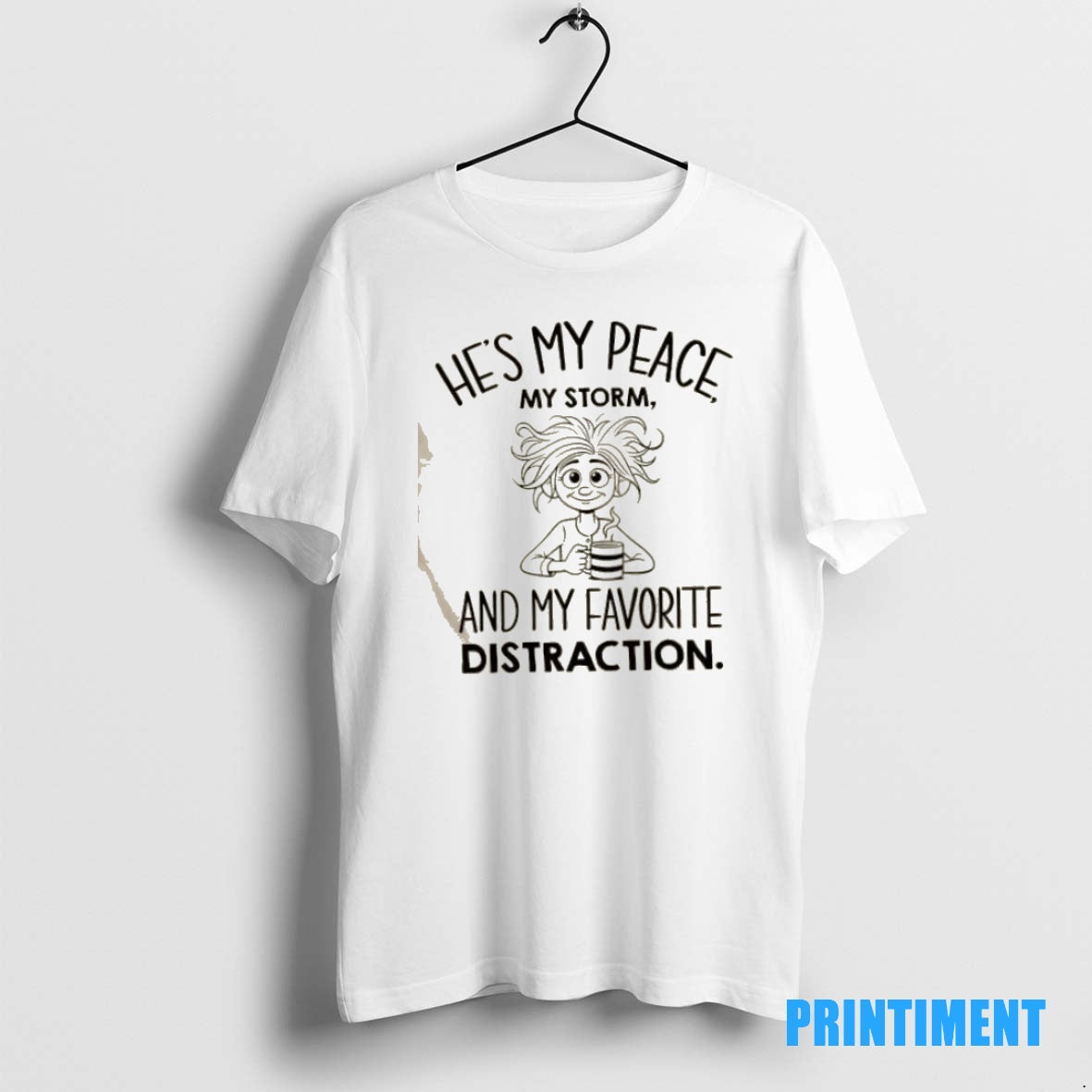 Official Girl Romantic Couples Hes My Peace My Storm Favorite Distraction Tee Sweater
