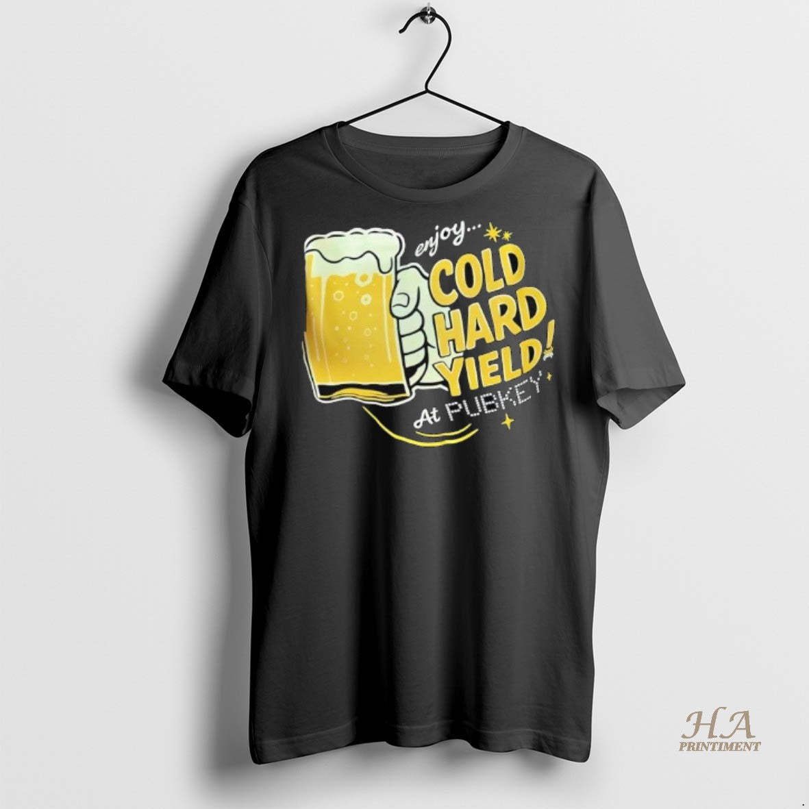 Official Glass Of Beer Enjoy Cold Hard Yield At Pubkey Shirt