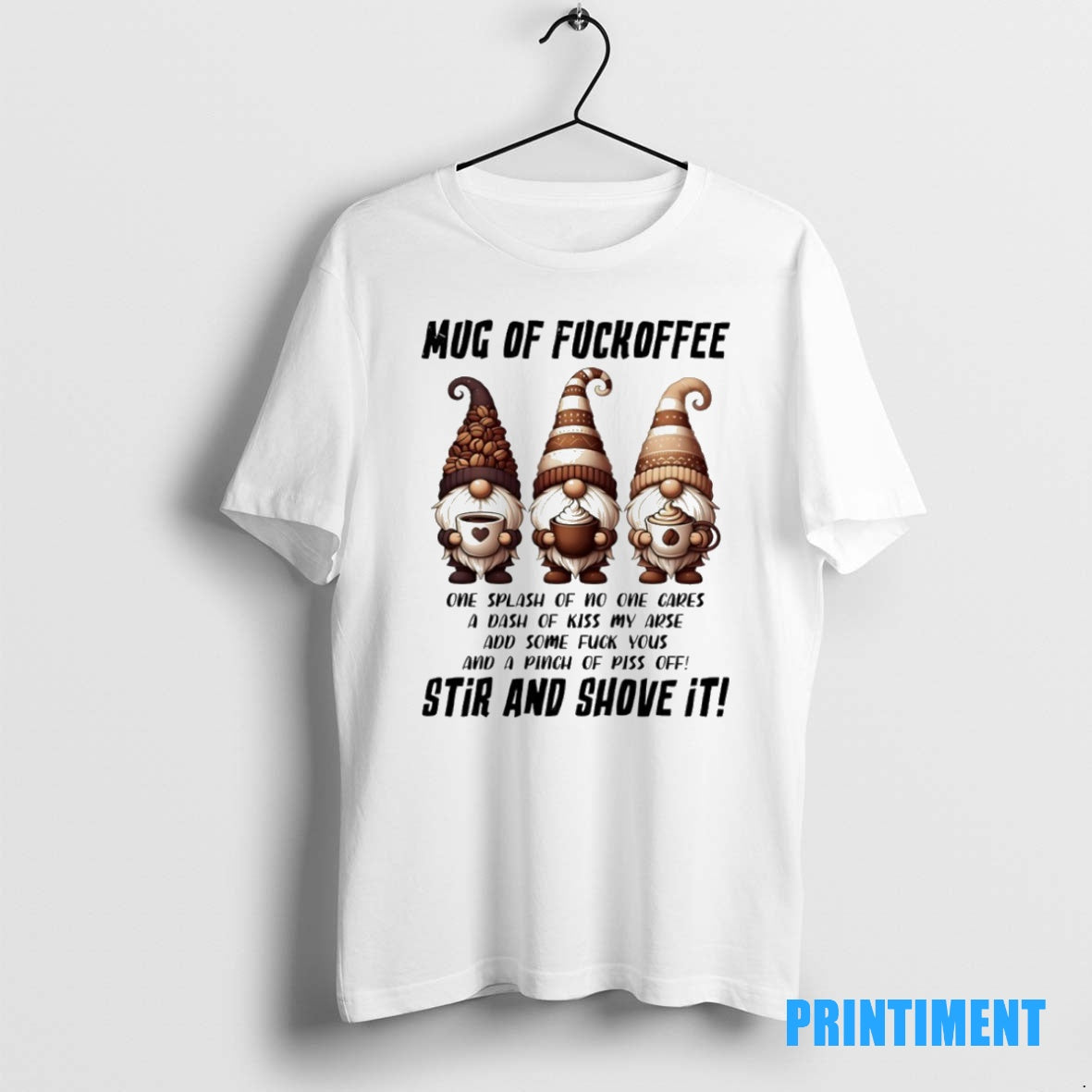 Official Gnome Christmas Of Fuckoffee Stir And Shove It Tee Sweater