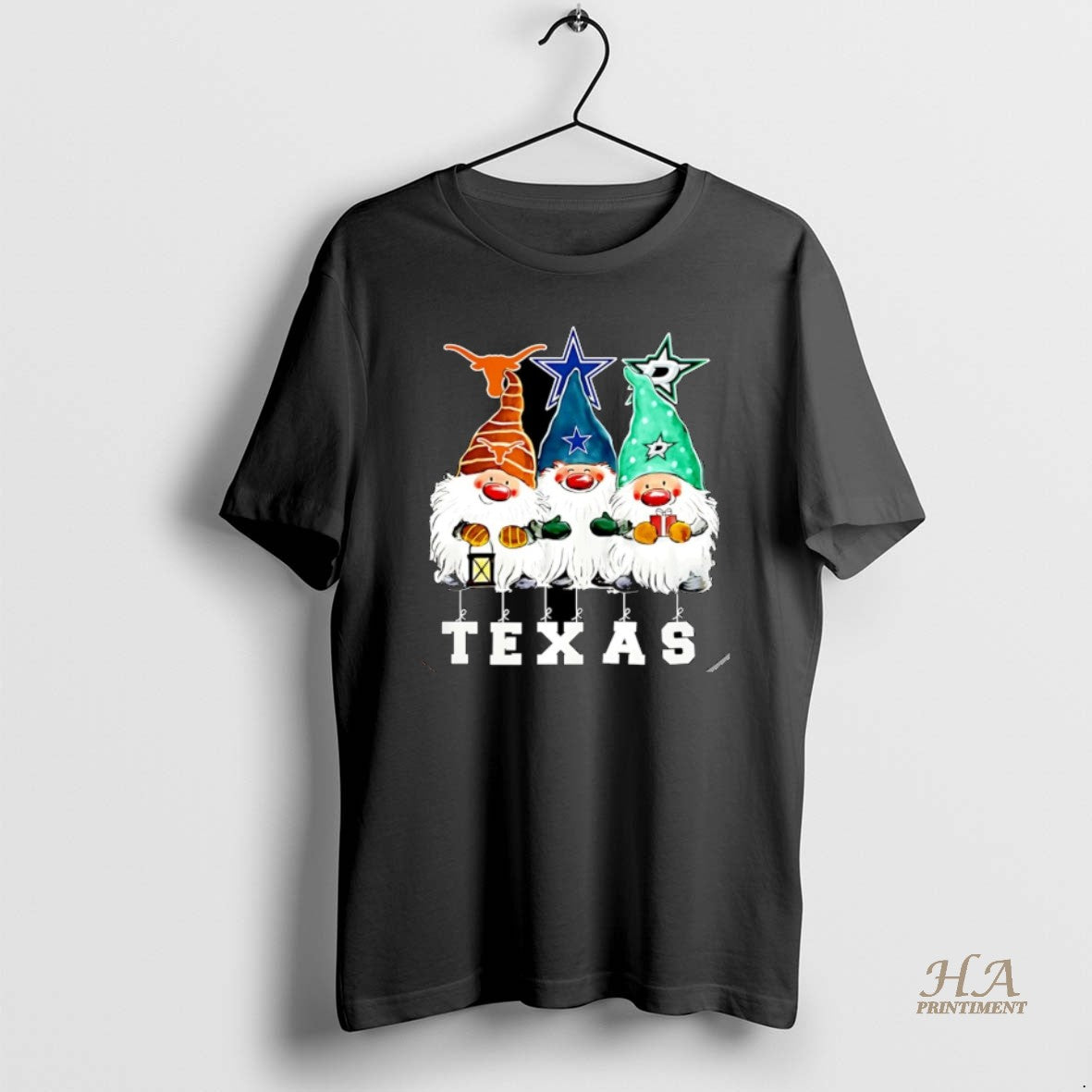 Official Gnomies Texas Longhorns Dallas Cowboys And Dallas Stars Merry Christmas Christmas