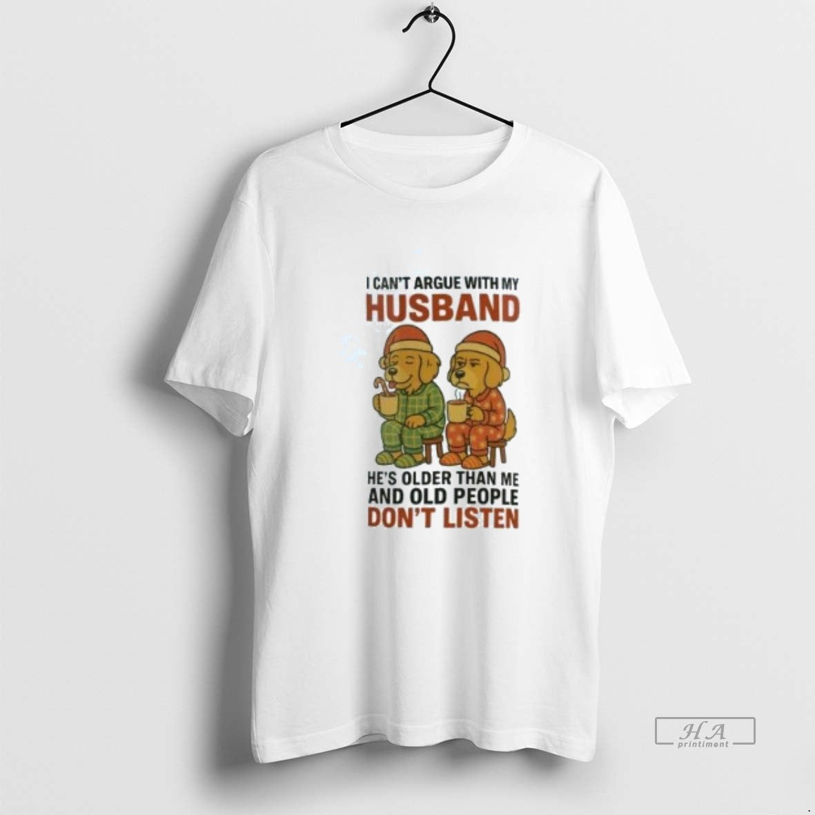 Official Golden Retriever I Cant Argue With My Husband Old People Dont Listen Christmas