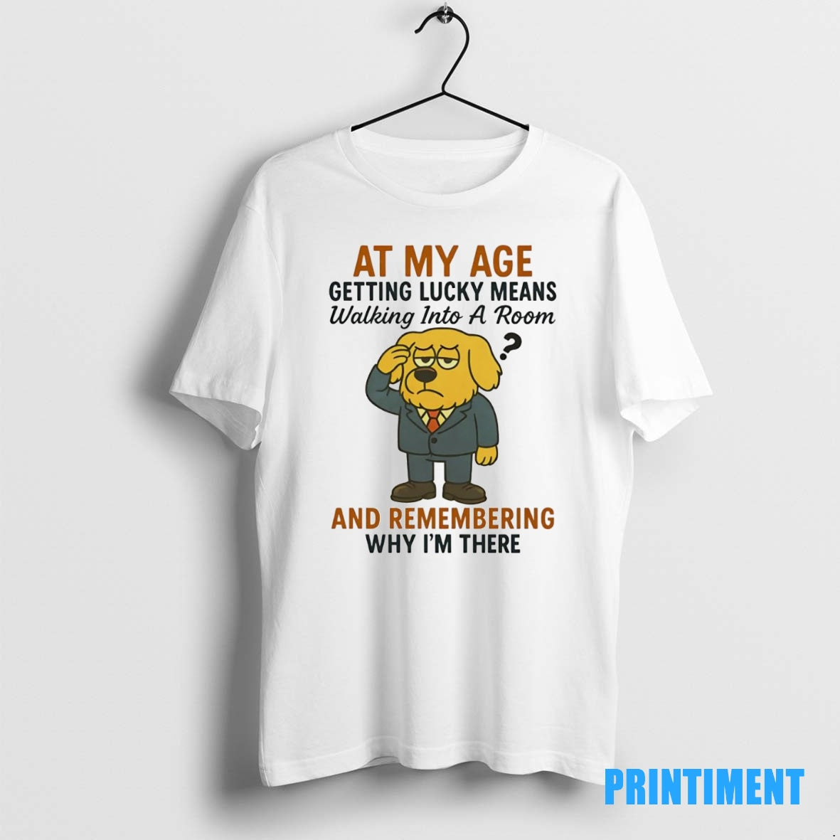 Official Golden Retriever At My Age Getting Lucky Means Tee Sweater
