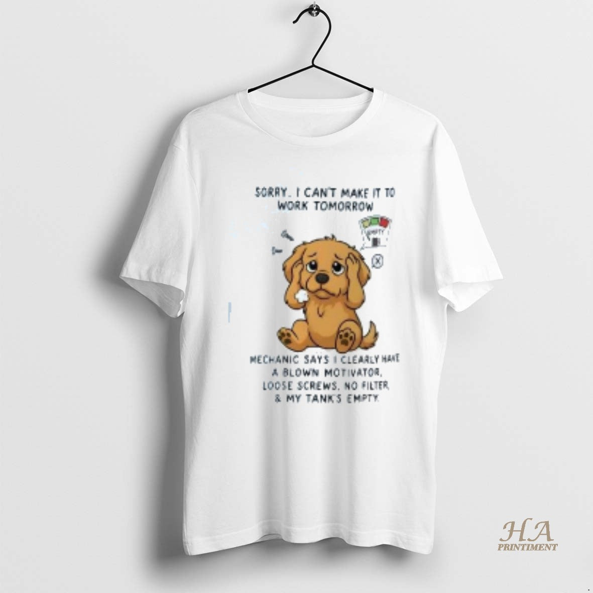 Official Golden Retriever Sorry I Cant Make It Shirt