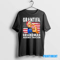 Official Grantifa Grandmas Against Fascism Flag Rosie The Riveter Tee Sweater