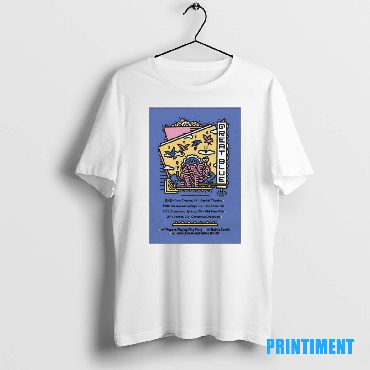 Official Great Blue Colorado Tour 2025 2026 December 20 Port Chester Ny Capitol Theatre Tee