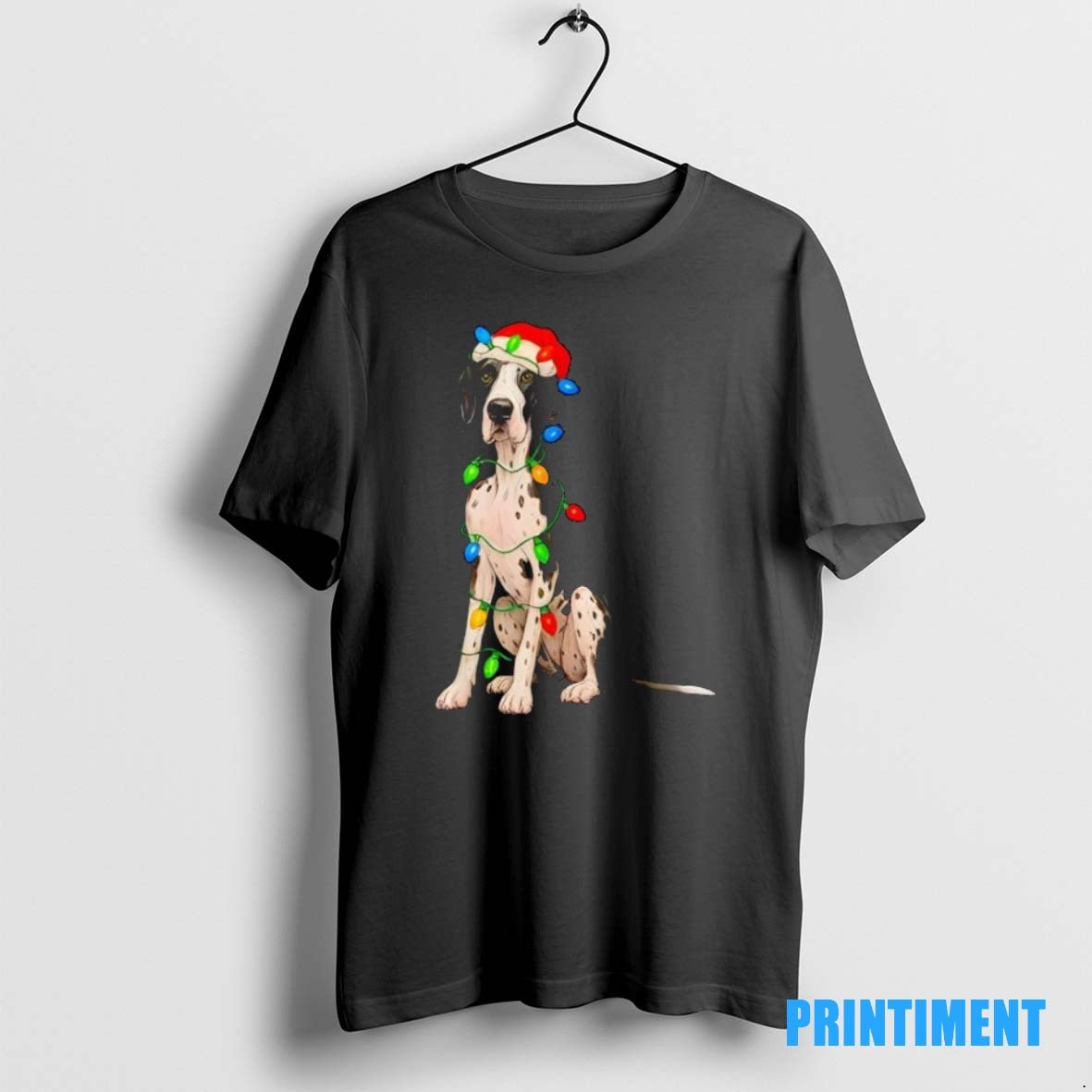 Official Great Dane Christmas Lights Dog Lover Xmas Pajama Tee Sweater